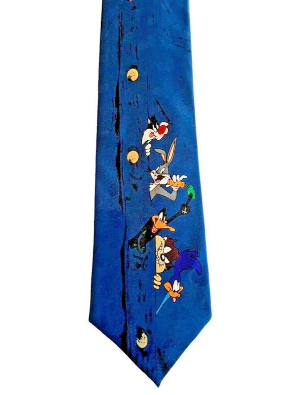 Looney Tunes Tie New in Sleeve Vintage NWOT 1995 all the Characters 2023.4